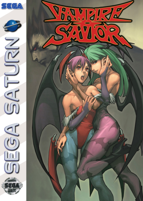 Vampire Savior box art for Sega Saturn